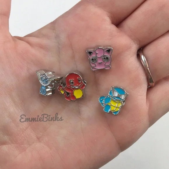 ✨3for$38 New 9 Charm Pokémon Character Silver Enamel Charm Bracelet ~ Pokémon - Picture 6 of 14